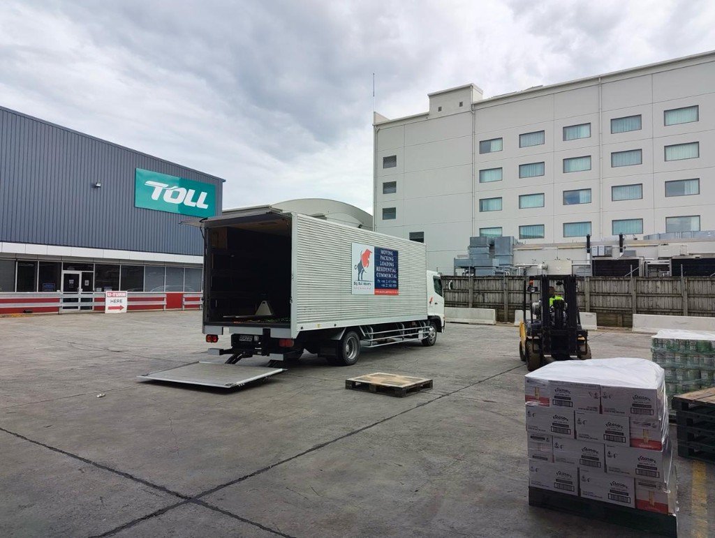 Big Bull Movers truck being loaded for a professional Auckland relocation